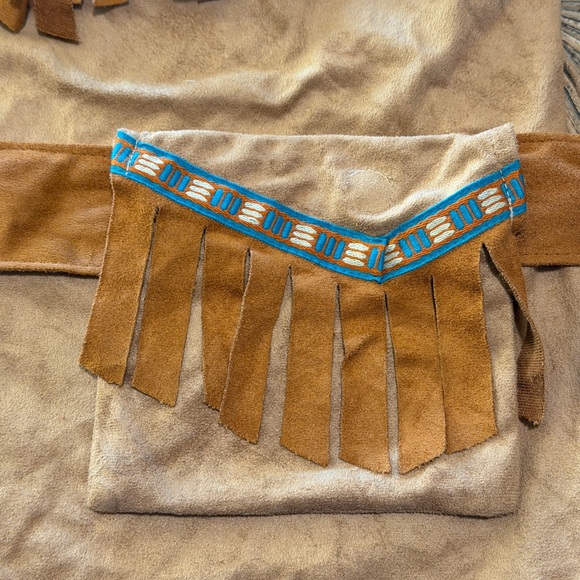 Disney Store Pocahontas Costume Dress kids XXS Fringed Princess Native American - Picture 3 of 8